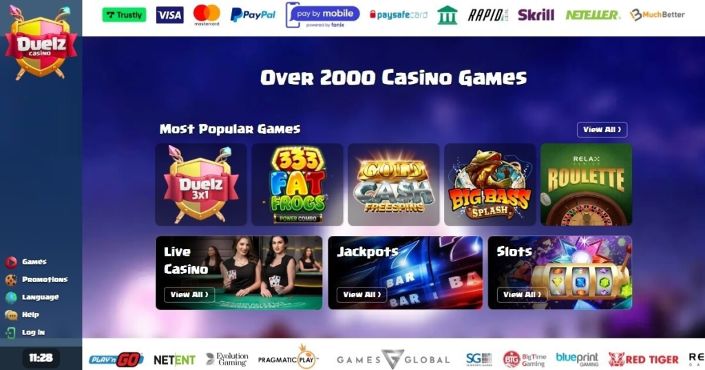Duelz Casino - Trusted New UK Casino
